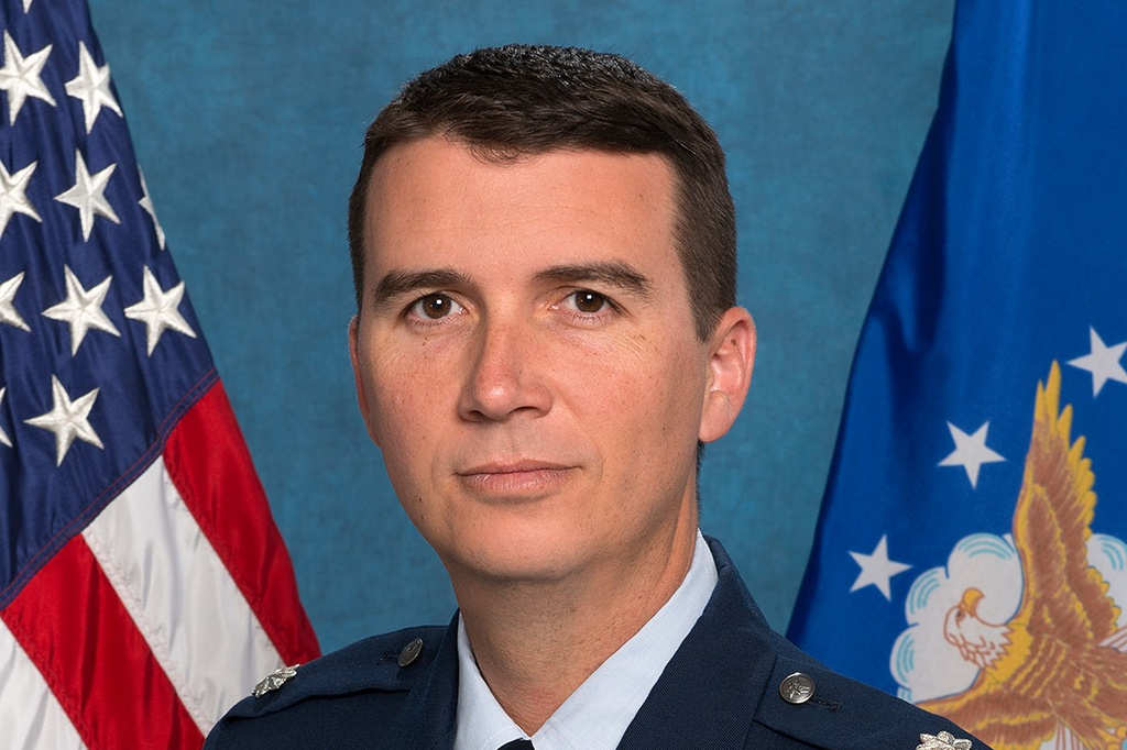This undated photo provided by the Edwards Air Force Base shows retired Lt. Col. Miles Middleton. (Edwards Air Force Base via AP)