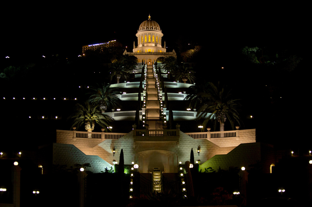 FILE - The Baha'i temple in the northern Israeli city of Haifa, Feb. 17, 2016. (AP Photo/Sebastian Scheiner, File)