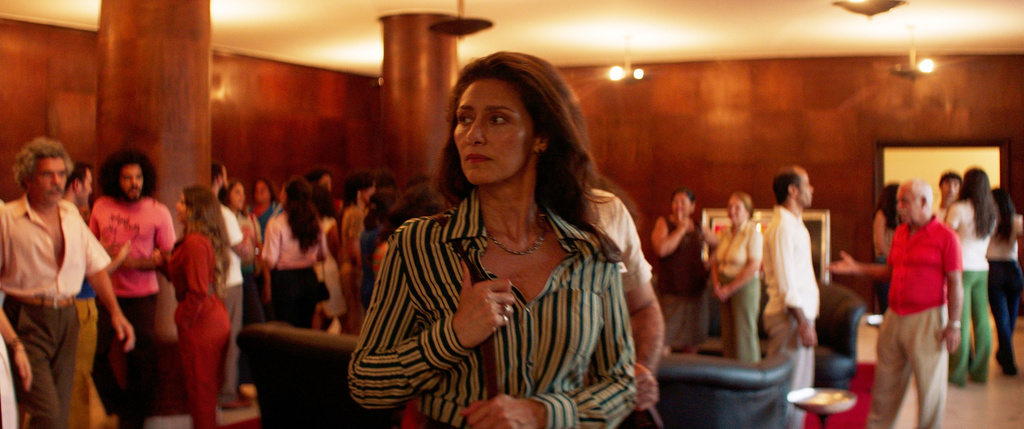 Thisimage released by Neon shows Maria Fernanda Cândido in a scene from "The Secret Agent." (Neon via AP)