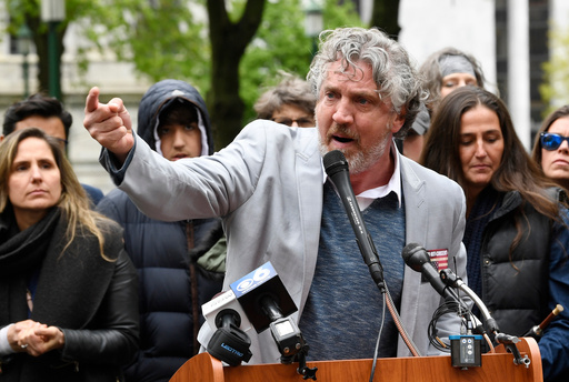FILE - Del Bigtree speaks against legislation to narrow exemptions to state-mandated vaccines during a rally at the state Capitol Tuesday, May 14, 2019, in Albany, N.Y. (AP Photo/Hans Pennink, File) FILE - Del Bigtree speaks against legislation to narrow exemptions to state-mandated vaccines during a rally at the state Capitol Tuesday, May 14, 2019, in Albany, N.Y. (AP Photo/Hans Pennink, File)
