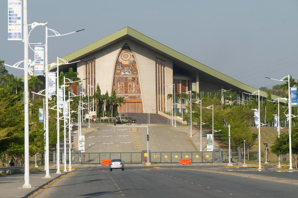 Parliament House in Port Moresby, Papua New Guinea, on Sept. 8, 2024. (AP Photo/Mark Baker)