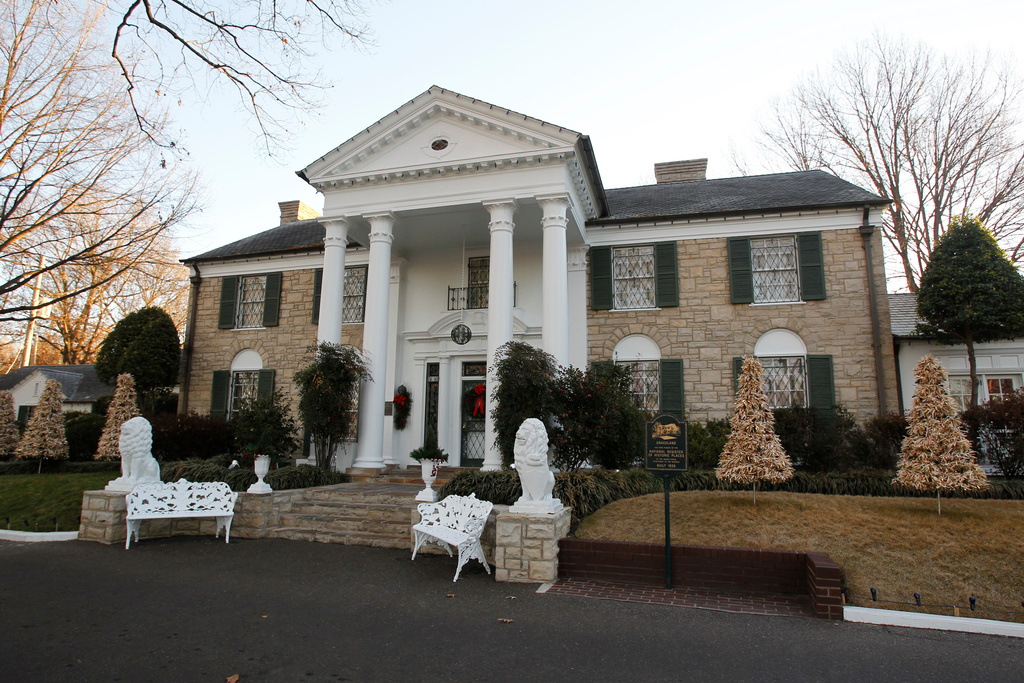 FILE - Graceland, Elvis Presley's home, is pictured, Jan. 7, 2011, in Memphis, Tenn. (AP Photo/Mark Humphrey, File)
