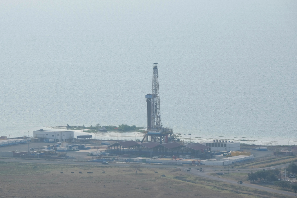 A view of the central processing unit at the Kingfisher oil field, operated by China National Offshore Oil Corporation (CNOOC), near Hoima, Uganda, Wednesday, Sept. 2, 2026. (AP Photo/Hajarah Nalwadda)