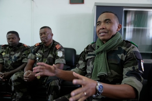CAPSAT military unit commander Col. Michael Randrianirina during an interview with The Associated Press in Antananarivo, Madagascar, Wednesday, Oct. 15, 2025. (AP Photo/ Brian Inganga) CAPSAT military unit commander Col. Michael Randrianirina during an interview with The Associated Press in Antananarivo, Madagascar, Wednesday, Oct. 15, 2025. (AP Photo/ Brian Inganga)