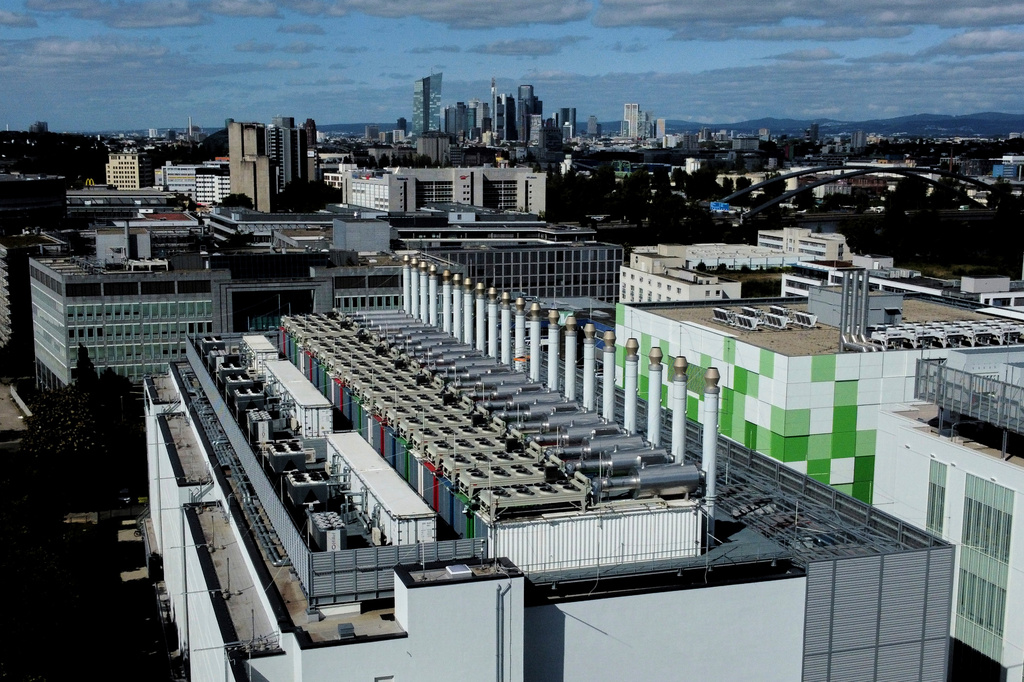 FILE - A data centre is visible in Frankfurt, Germany, Aug. 22, 2025. (AP Photo/Michael Probst, File)