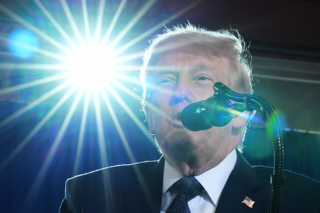 President Donald Trump speaks at Rockland Community College, Friday, May 22, 2026, in Suffern, N.Y. (AP Photo/Alex Brandon)