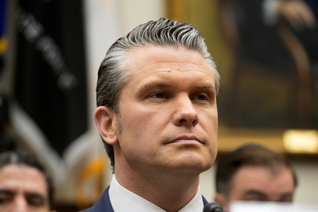 Secretary of Defense Pete Hegseth appears before a House Committee on Armed Services business meeting on the Department of Defense Fiscal Year 2027 on Capitol Hill, Wednesday, April 29, 2026, in Washington. (AP Photo/Rod Lamkey Jr.)