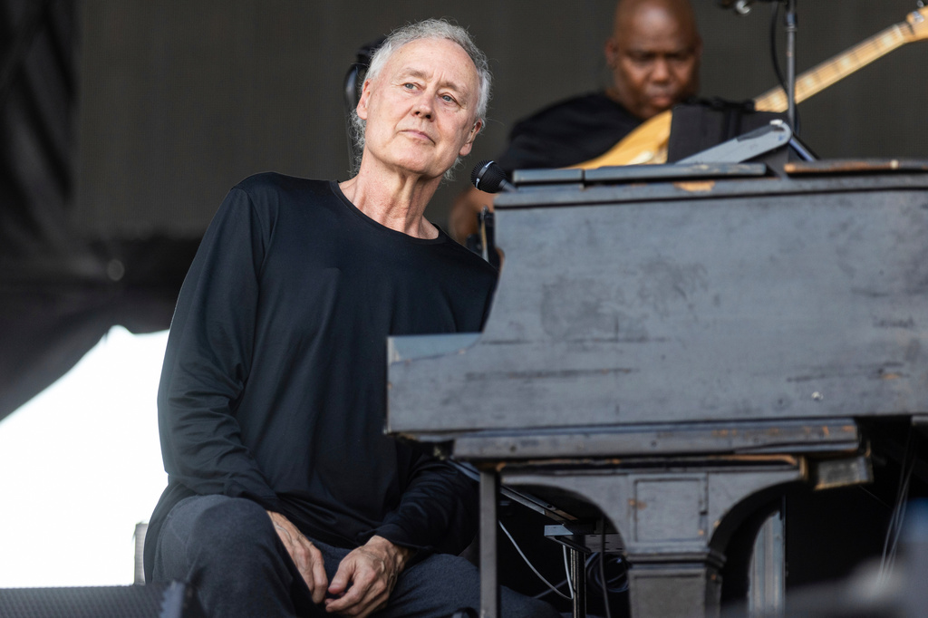 FILE - Bruce Hornsby performs during Bourbon and Beyond music festival in Louisville, Ky., on Sept. 20, 2024. (Photo by Amy Harris/Invision/AP, File)
