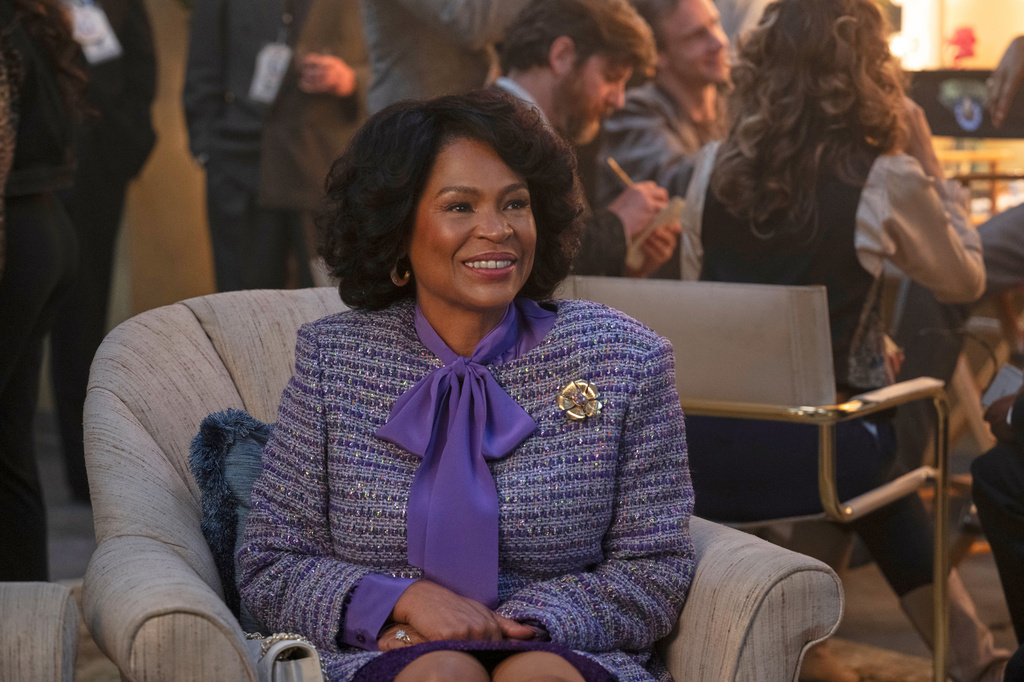 This image released by Lionsgate shows Nia Long as Katherine Jackson in a scene from "Michael." (Glen Wilson/Lionsgate via AP)