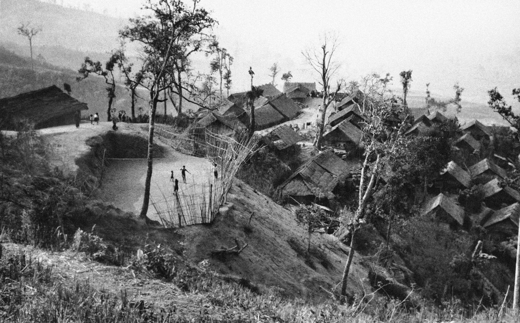 FILE - General view of a refugee camp located about 25 miles from Nan, Thailand, near the Laos border, about 500 kilometers north of Bangkok, April 20, 1979. There are 11,000 refugees in this camp - ninety percent of them are Hmong people. (AP Photo/Eddie Adams, File)