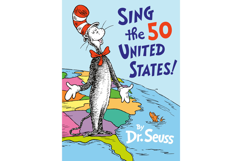 This cover image released by Random House Children’s Books shows "Sing the 50 United States" by Dr. Seuss. (Random House Children’s Books via AP)