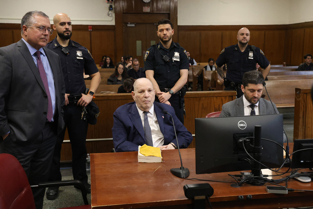 Harvey Weinstein appears in court for a pre-trial hearing, Thursday, March 19, 2026, in New York. (Jefferson Siegel/The New York Times via AP, Pool)