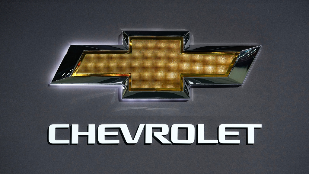 FILE - A Chevrolet logo is shown at the North American International Auto Show in Detroit, Sept. 13, 2023. (AP Photo/Paul Sancya, file)
