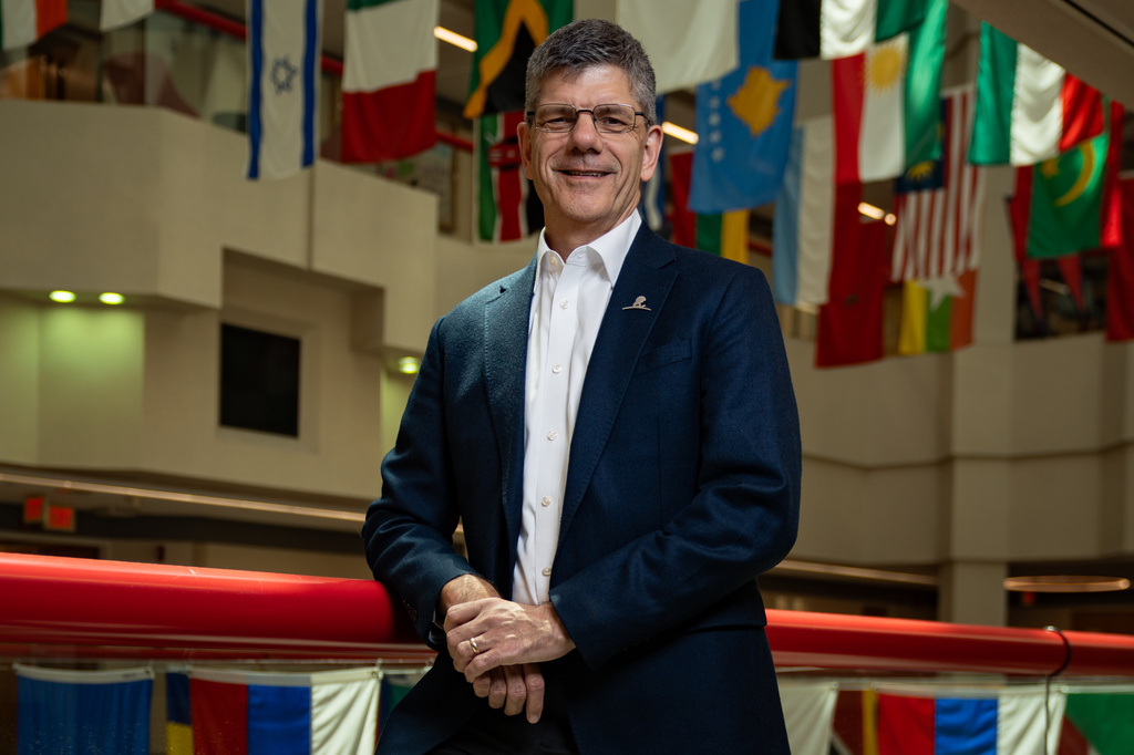 St. Jude Children's Medical Research Center CEO Dr. Charles Roberts stands for a portrait in the Roberts Laboratory at the Danny Thomas Research Center on Monday, Aug. 17, 2026, in Memphis, Tenn. (AP Photo/Kevin Wurm)