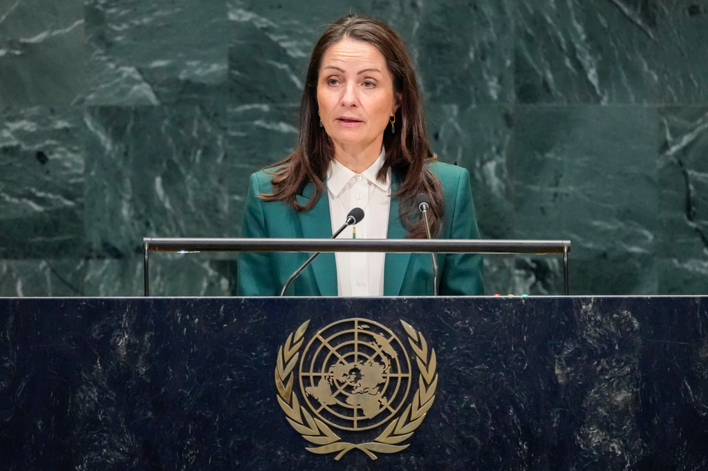Denmark's Permanent Representative to the United Nations Christina Markus Lassen addresses the 81st session of the United Nations General Assembly at United Nations headquarters, Monday, Sept. 28, 2026. (AP Photo/Yuki Iwamura)