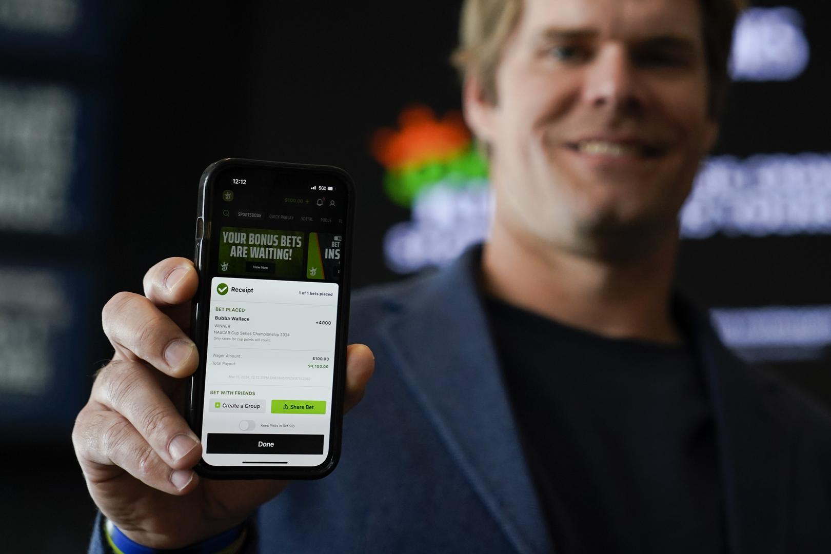 Mobile and online sports wagering across North Carolina took off on Monday, as several licensed gambling operators started taking bets nine months after legislation to authorize such activity statewide became law. (AP video: Erik Verduzco)