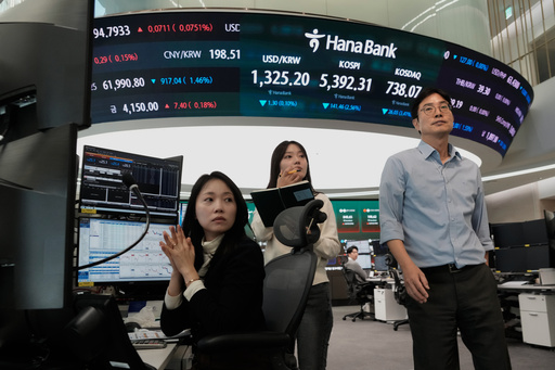 Sharp Corner P Asian shares slip as sharp drops for AI stocks overwhelm markets ...