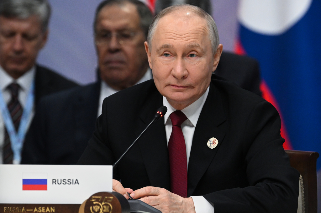 Russian President Vladimir Putin attends the Russia-ASEAN summit in Kazan, Russia, Thursday, June 18, 2026. (Kristina Solovyova/Sputnik, Kremlin Pool Photo via AP)