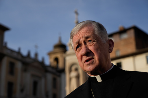 Archbishop of Chicago, Cardinal Blase Cupich answers a journalist's question during an interview with the Associated Press, in Rome, Thursday, Oct. 9, 2025. (AP Photo/Gregorio Borgia) Archbishop of Chicago, Cardinal Blase Cupich answers a journalist's question during an interview with the Associated Press, in Rome, Thursday, Oct. 9, 2025. (AP Photo/Gregorio Borgia)