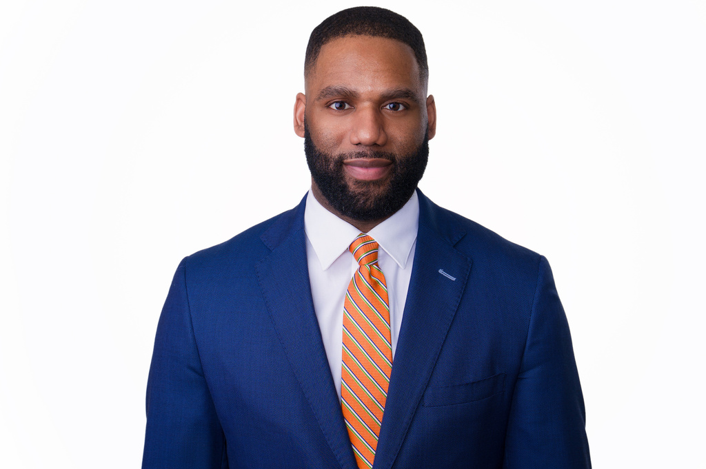 This undated photo provided by Ken Gordon in December 2025 shows Evan Turnage, who is challenging U.S. Rep. Bennie Thompson to represent Mississippi’s 2nd congressional district. (Ken Gordon/Ken Gordon Photography via AP)