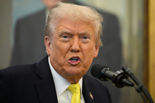 President Donald Trump speaks during an event in the Oval Office at the White House, Wednesday, Oct. 15, 2025, in Washington. (AP Photo/John McDonnell) President Donald Trump speaks during an event in the Oval Office at the White House, Wednesday, Oct. 15, 2025, in Washington. (AP Photo/John McDonnell)