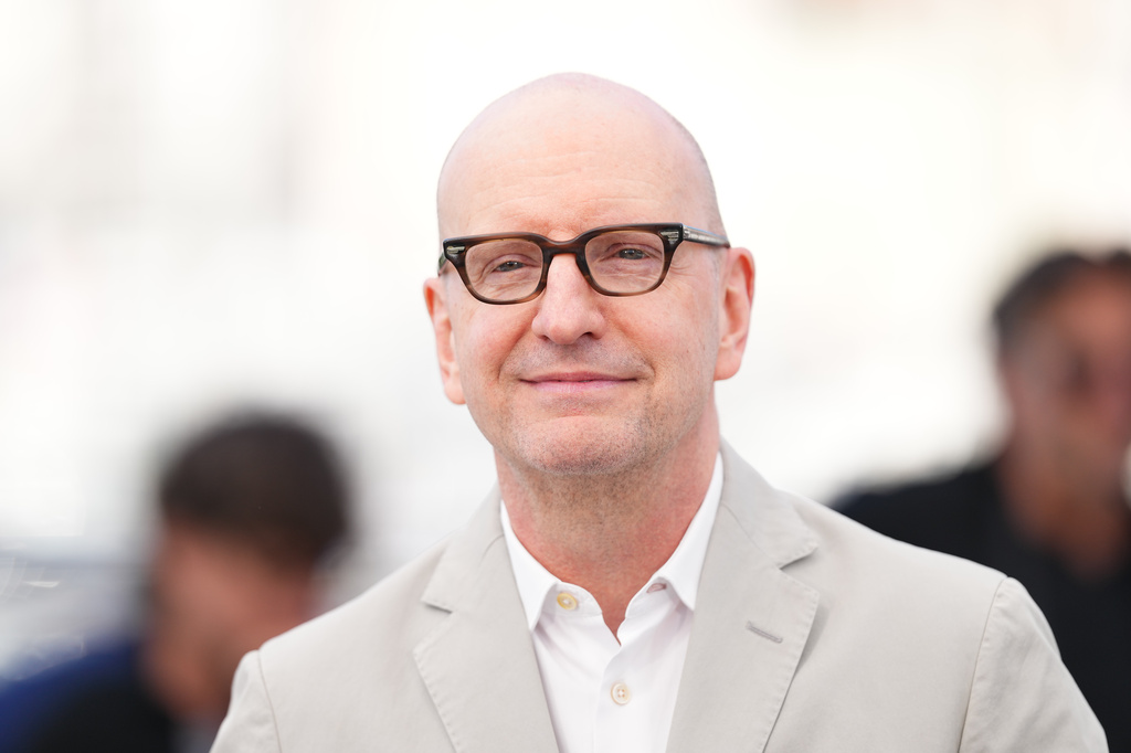 Steven Soderbergh poses for photographers at the photo call for the film 'John Lennon: The Last Interview' during the 79th international film festival, Cannes, southern France, Saturday, May 16, 2026. (Photo by Scott A Garfitt/Invision/AP)