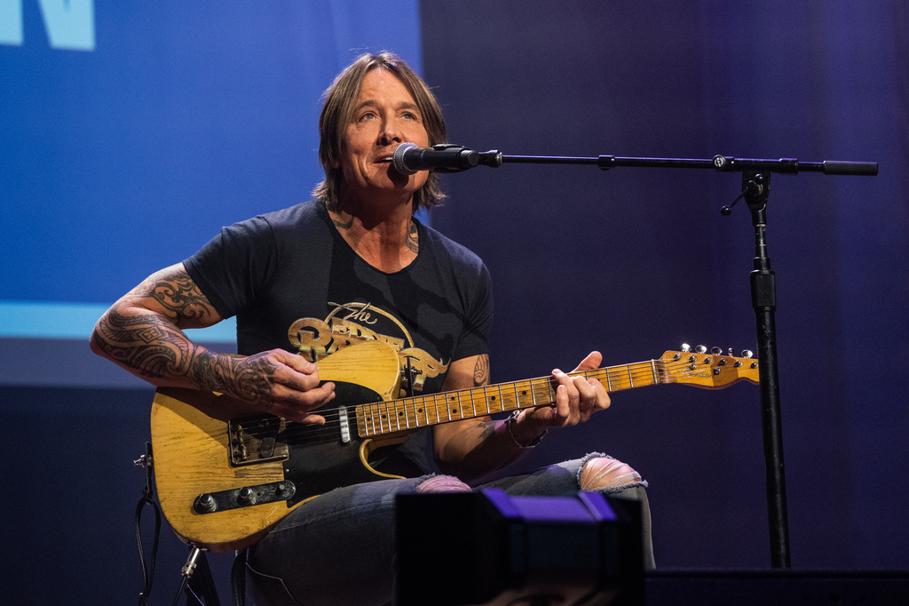FILE - Keith Urban performs at Team MCA at the Ryman during Country Radio Seminar in Nashville, Tenn., on March 19, 2026. (Photo by Amy Harris/Invision/AP, File)