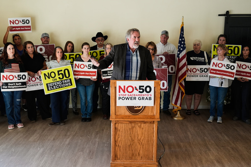 U.S. Rep. Doug LaMalfa, R-Calif., center, speaks during a press conference in Chico, Calif., Wednesday, Oct. 29, 2025. (AP Photo/Godofredo A. Vásquez) U.S. Rep. Doug LaMalfa, R-Calif., center, speaks during a press conference in Chico, Calif., Wednesday, Oct. 29, 2025. (AP Photo/Godofredo A. Vásquez)