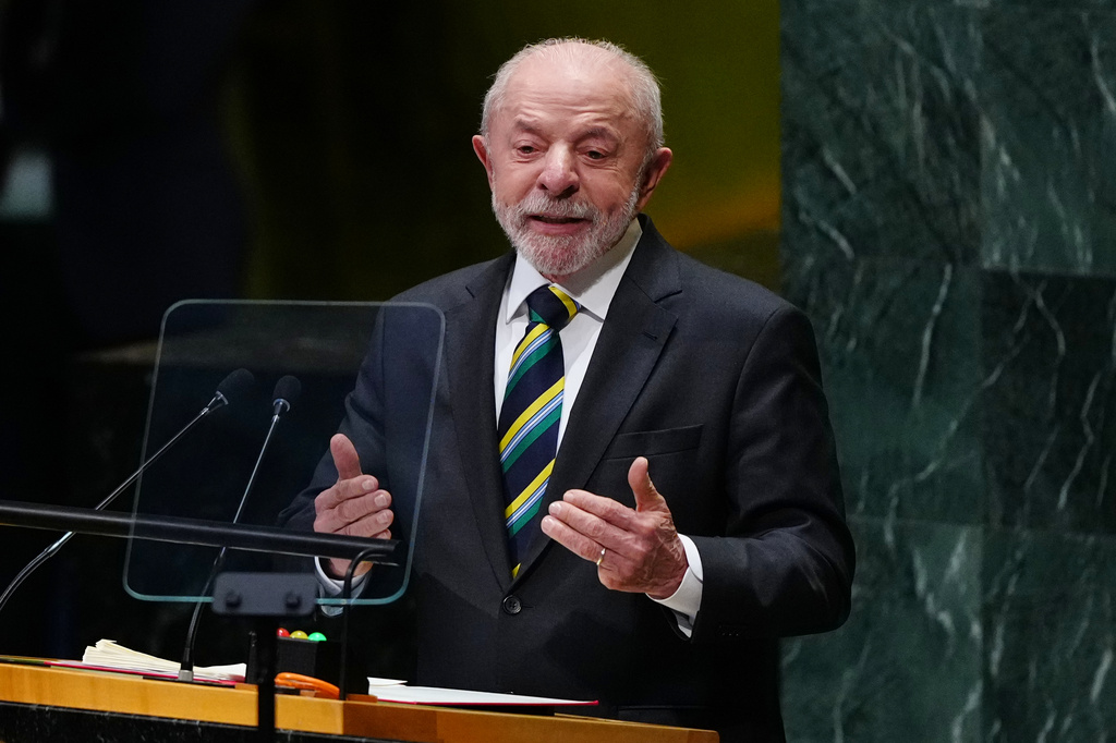 Brazil's President Luiz Inácio Lula da Silva, speaks during the 81st session of the United Nations General Assembly at United Nations headquarters, Tuesday, Sept. 22, 2026. (AP Photo/Julia Demaree Nikhinson)