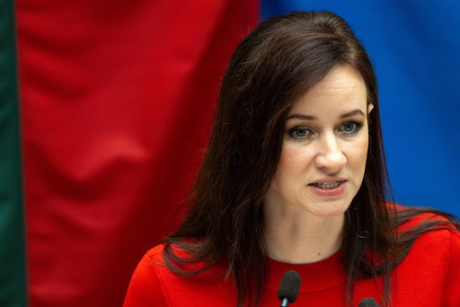 FILE - Lithuania's Social Democratic party member Inga Ruginiene, nominated as the next prime minister, speaks during a Lithuania's parliament session in Vilnius, Lithuania, Aug. 26, 2025. (AP Photo/Mindaugas Kulbis, File) FILE - Lithuania's Social Democratic party member Inga Ruginiene, nominated as the next prime minister, speaks during a Lithuania's parliament session in Vilnius, Lithuania, Aug. 26, 2025. (AP Photo/Mindaugas Kulbis, File)