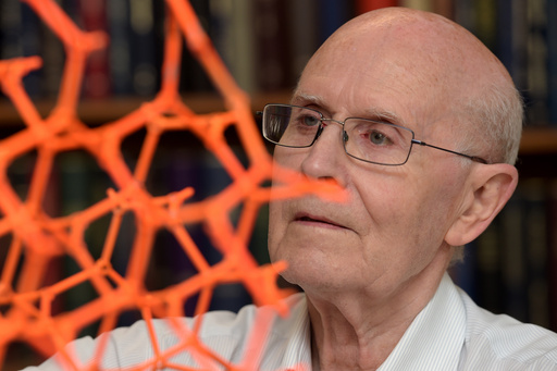 This undated image provided by the University of Melbourne, shows Richard Robson, who was one of three scientists awarded the Nobel Prize in Chemistry. (Paul Burston, University of Melbourne via AP) This undated image provided by the University of Melbourne, shows Richard Robson, who was one of three scientists awarded the Nobel Prize in Chemistry. (Paul Burston, University of Melbourne via AP)