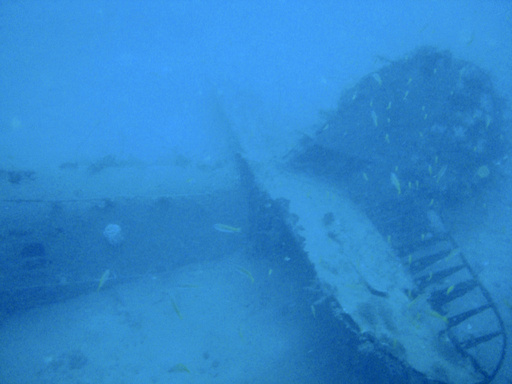 In this undated photo provided by the Australian Defence Force, wreckage of a World War II bomber lays on the seabed of Gasmata Harbour in West New Britain Province, Papua New Guinea. Officials have confirmed the identities of an Australian bomber and the remains of two air crew members more than 80 years after they crashed in flames off the coast of Papua New Guinea, Australian Air Force said in a statement on Wednesday, April 10, 2024. (Australian Defence Force via AP)
