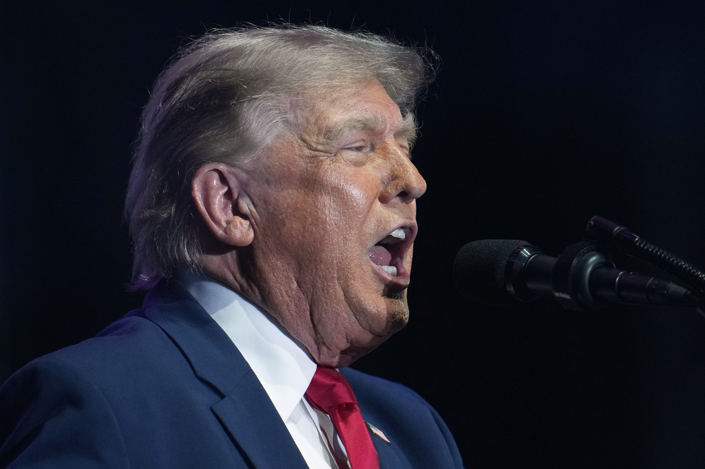 President Donald Trump speaks at the opening of the Great American State Fair, Wednesday, June 24, 2026, on the National Mall in Washington. (AP Photo/Jacquelyn Martin)