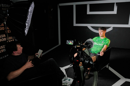 American soccer player Gio Reyna talks during an interview with The Associated Press at the stadium of his Bundesliga club Borussia Moenchengladbach in Moenchengladbach, Germany, Tuesday, Oct. 21, 2025. (AP Photo/Martin Meissner) American soccer player Gio Reyna talks during an interview with The Associated Press at the stadium of his Bundesliga club Borussia Moenchengladbach in Moenchengladbach, Germany, Tuesday, Oct. 21, 2025. (AP Photo/Martin Meissner)