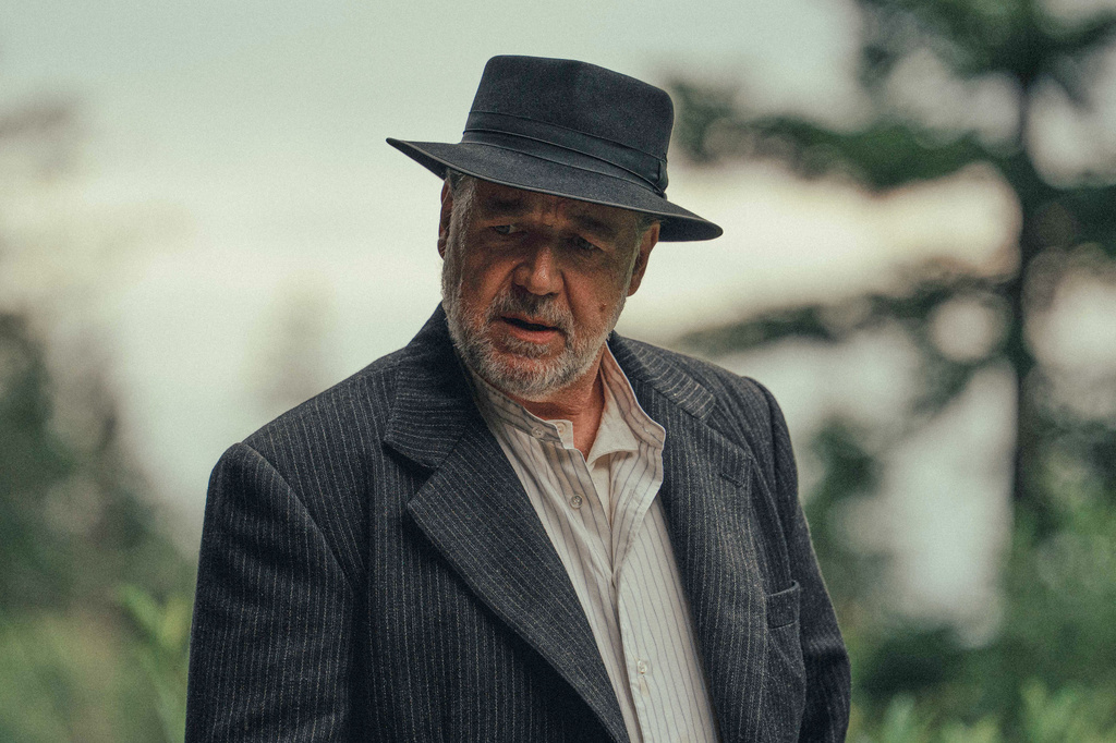 This image released by Vertical shows Russell Crowe in a scene from "The Weight." (Vertical via AP)
