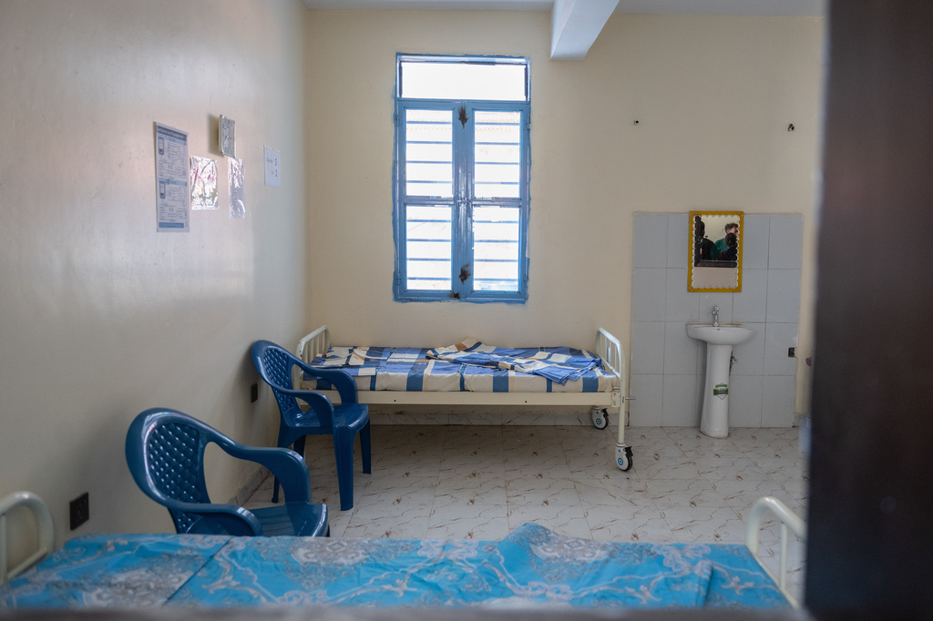 A view of a ward at the Evangelical Medical Center (CEM) during a visit by the Director General of the World Health Organisation (WHO), Tedros Adhanom Ghebreyesus in Bunia, Congo, Sunday, May 31, 2026. (AP Photo/Moses Sawasawa)