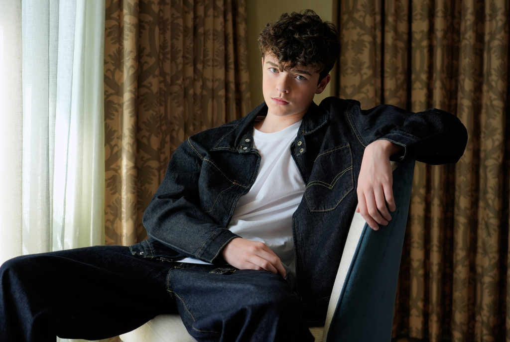 Actor Owen Cooper poses for a portrait on Saturday, Nov. 8, 2025, in Los Angeles. (AP Photo/Chris Pizzello)