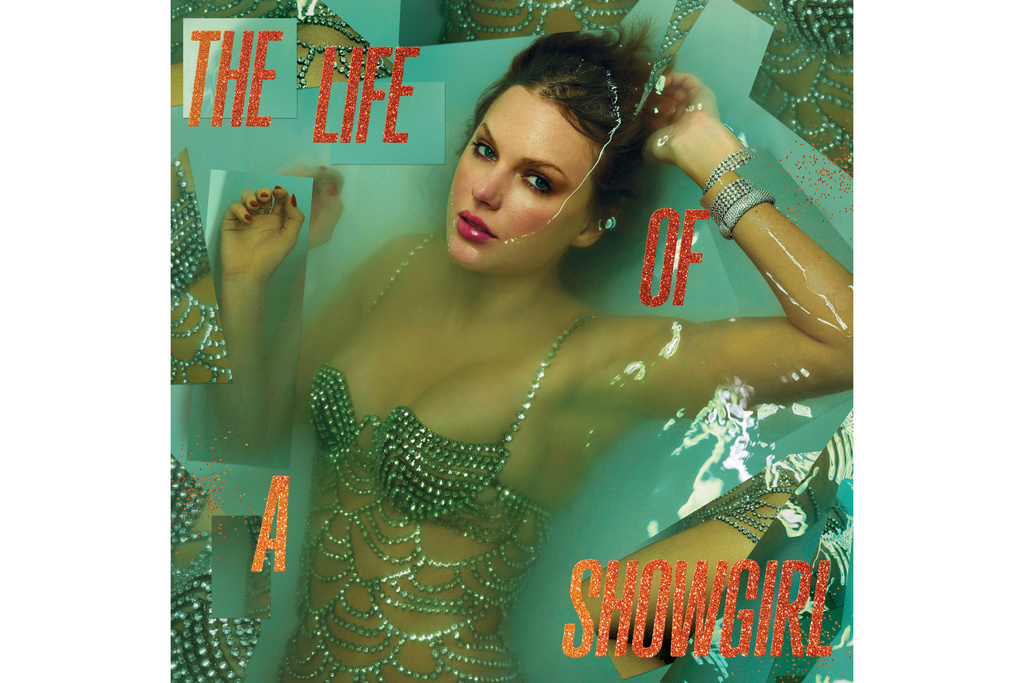 This album cover image released by Republic Records shows "The Life of a Showgirl" by Taylor Swift. (Republic Records via AP)