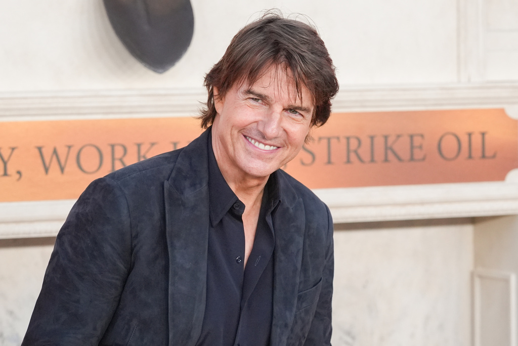 FILE - Tom Cruise arrives at the premiere of "Digger" on Monday, Sept. 28, 2026, in Los Angeles. (AP Photo/Chris Pizzello, File)