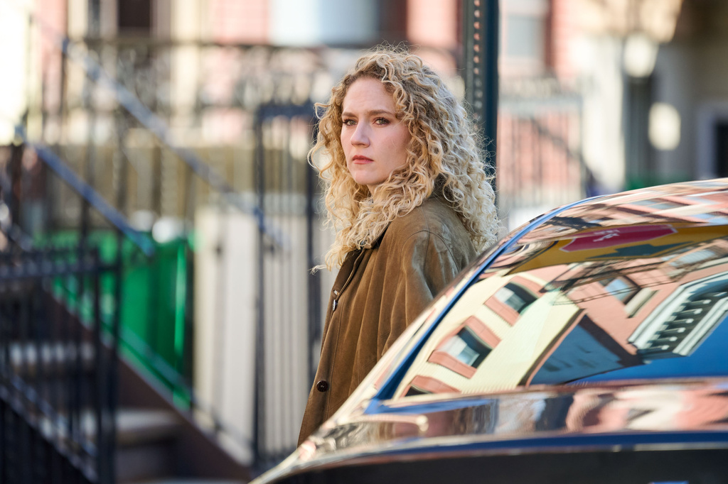 This image released by NBC shows Kat Cunning in a scene from "Line of Fire." (Scott Gries/NBC via AP))