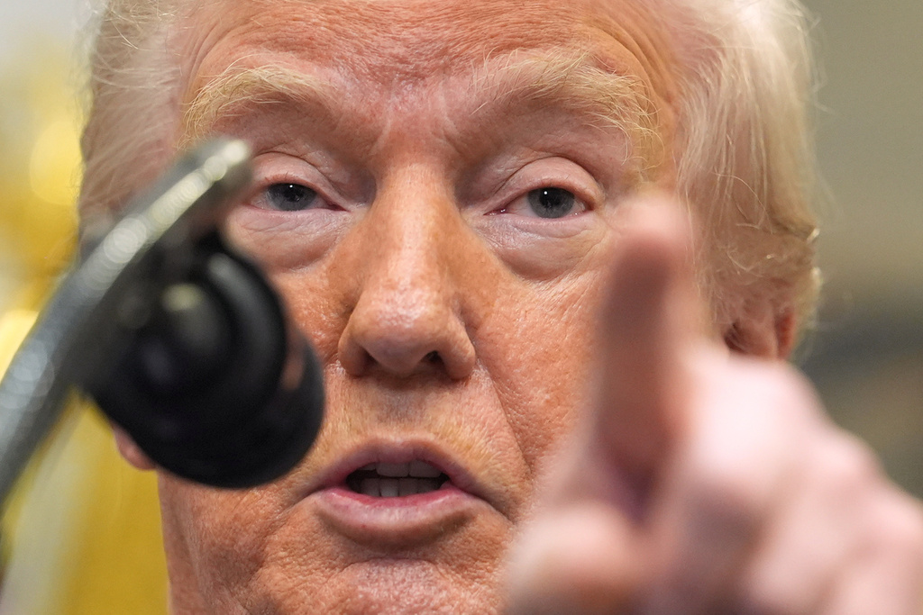 President Donald Trump speaks during an event with Environmental Protection Agency director Lee Zeldin announcing that the EPA will no longer regulate greenhouse gases, in the Roosevelt Room of the White House, Thursday, Feb. 12, 2026, in Washington. (AP Photo/Evan Vucci)