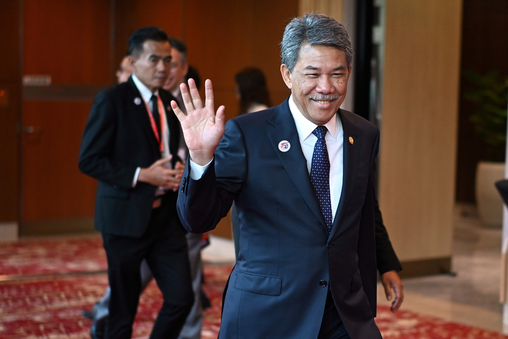 FILE - Malaysia's Minister of Foreign Affairs Mohamad Hasan arrives for the East Asia Summit Foreign Ministers' meeting during the Association of Southeast Asian Nations (ASEAN) Foreign Ministers' meeting at the Kuala Lumpur Convention Centre in Kuala Lumpur Friday, July 11, 2025. (Mandel Ngan/Pool Photo via AP, File)