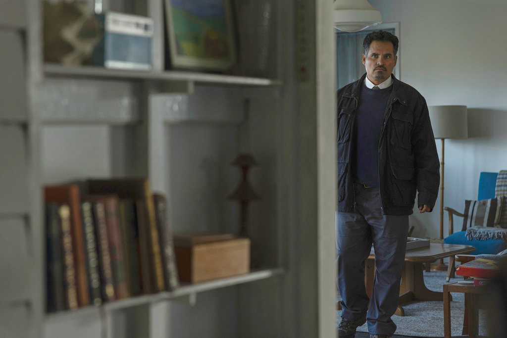 This image released by Peacock shows Michael Peña in a scene from "All Her Fault." (Sarah Enticknap/Peacock via AP)