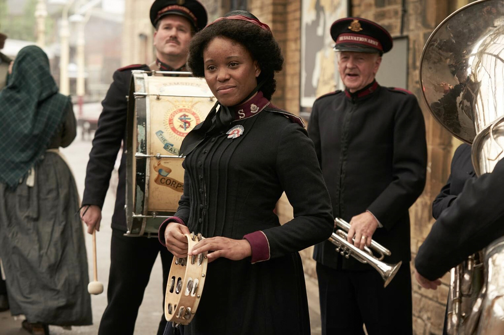 This image released by Sony Pictures Classics shows Amara Okereke in a scene from "The Choral." (Nicola Dove/Sony Pictures Classics via AP)