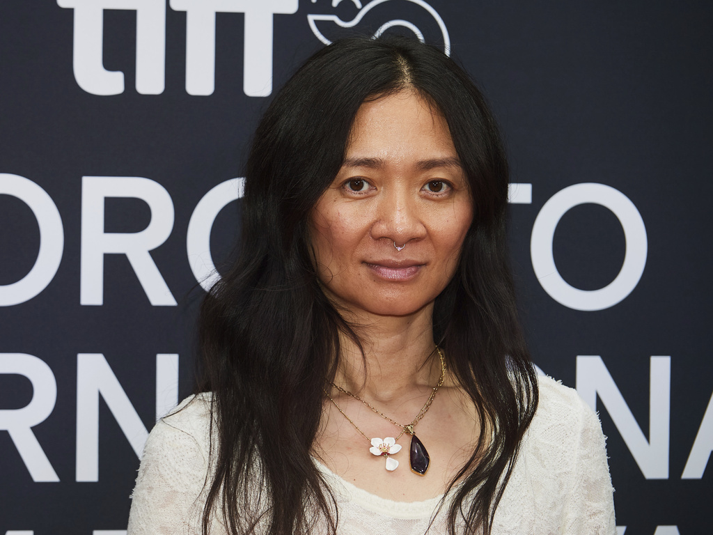 Director Chloé Zhao is photographed on the red carpet for the film "Hamnet" during the Toronto International Film Festival in Toronto, on Sunday, Sept. 7, 2025. (Sammy Kogan/The Canadian Press via AP)