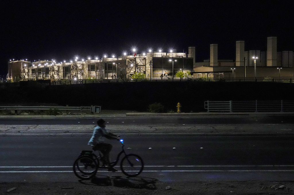 The exterior of a Google Data Center is shown on Thursday, April 2, 2026, in Henderson, Nev. (AP Photo/Ty ONeil)