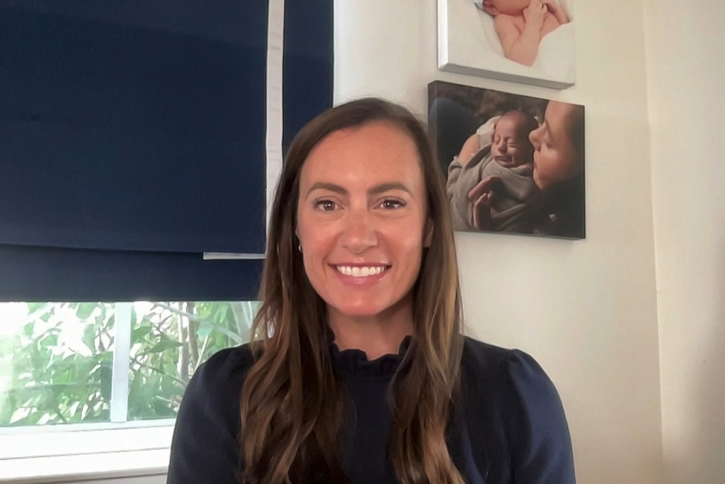 In this screenshot taken from video Florida State Rep.-elect Emily Gregory speaks with the Associated Press from Palm Beach, Florida, about her special election win where she flipped a district that is home to President Donald Trump's estate, Mar-a-Lago, March 25, 2026. (AP Photo)