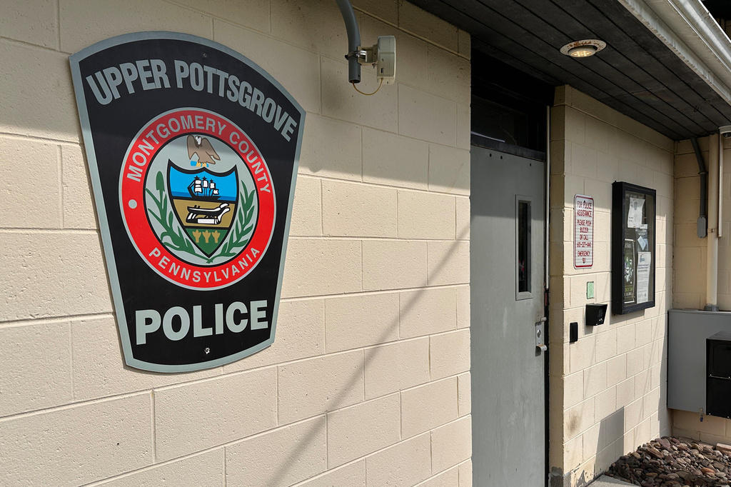 FILE - The Upper Pottsgrove Township police station is seen Wednesday, Aug. 26, 2026, in Upper Pottsgrove Township, Pa. (AP Photo/Tassanee Vejpongsa,File)