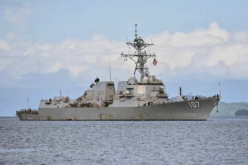 The USS Gravely destroyer arrives to dock for military exercises in Port-of-Spain, Trinidad and Tobago, Sunday, Oct. 26, 2025. (AP Photo/Robert Taylor) The USS Gravely destroyer arrives to dock for military exercises in Port-of-Spain, Trinidad and Tobago, Sunday, Oct. 26, 2025. (AP Photo/Robert Taylor)