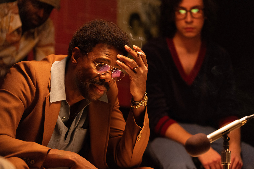 This image released by Row K shows Colman Domingo in a scene from "Dead Man's Wire." (Row K via AP)